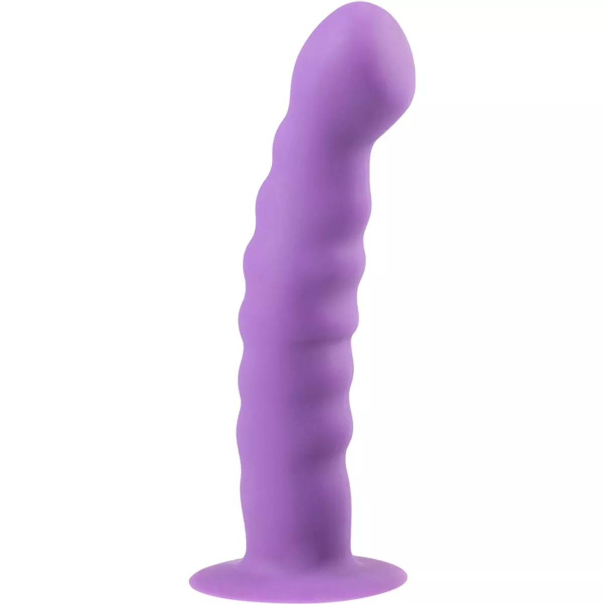 Dildo de silicona con ventosa - Morado