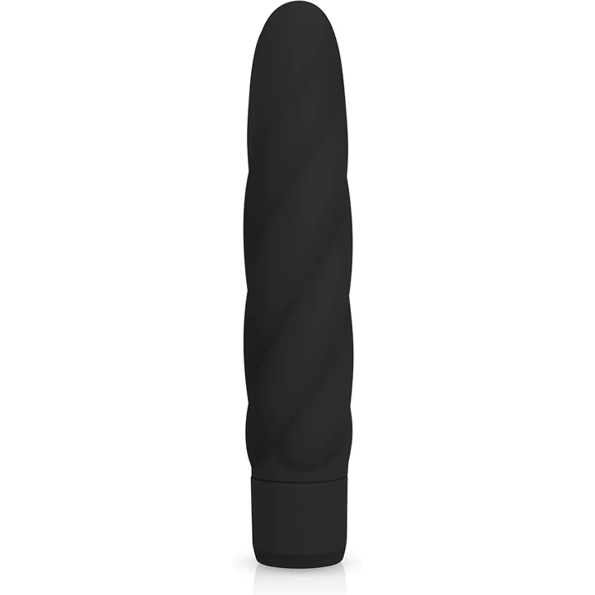 Vibrador negro de silicona