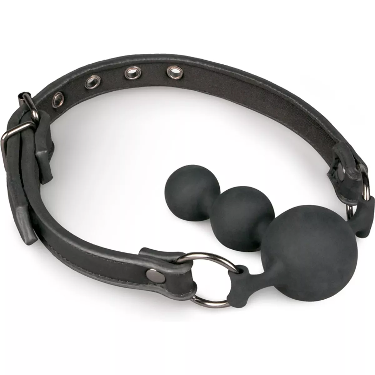 Mordaza de bola con relieves de silicona