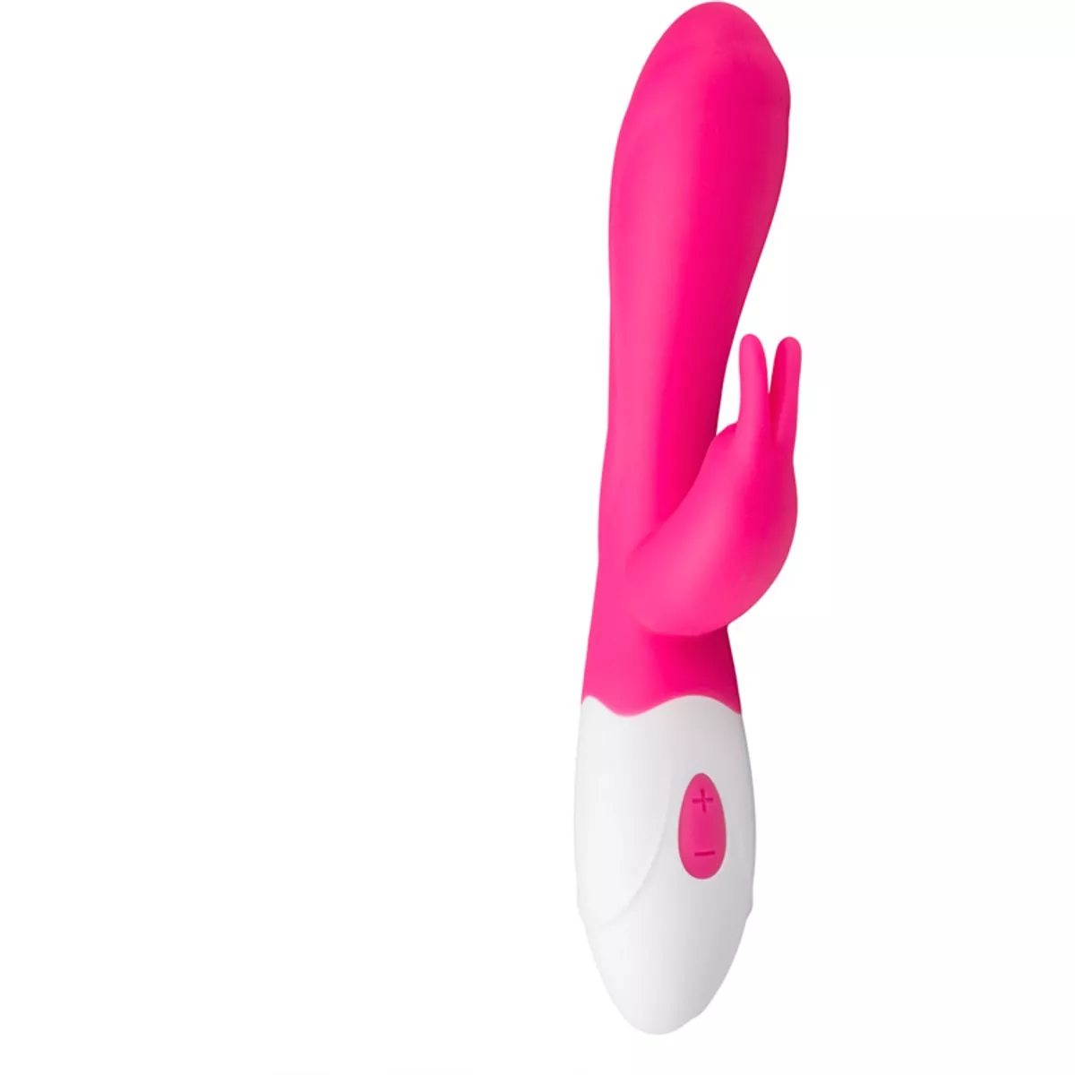 Vibrador conejito recargable de EasyToys - Rosa / Blanco
