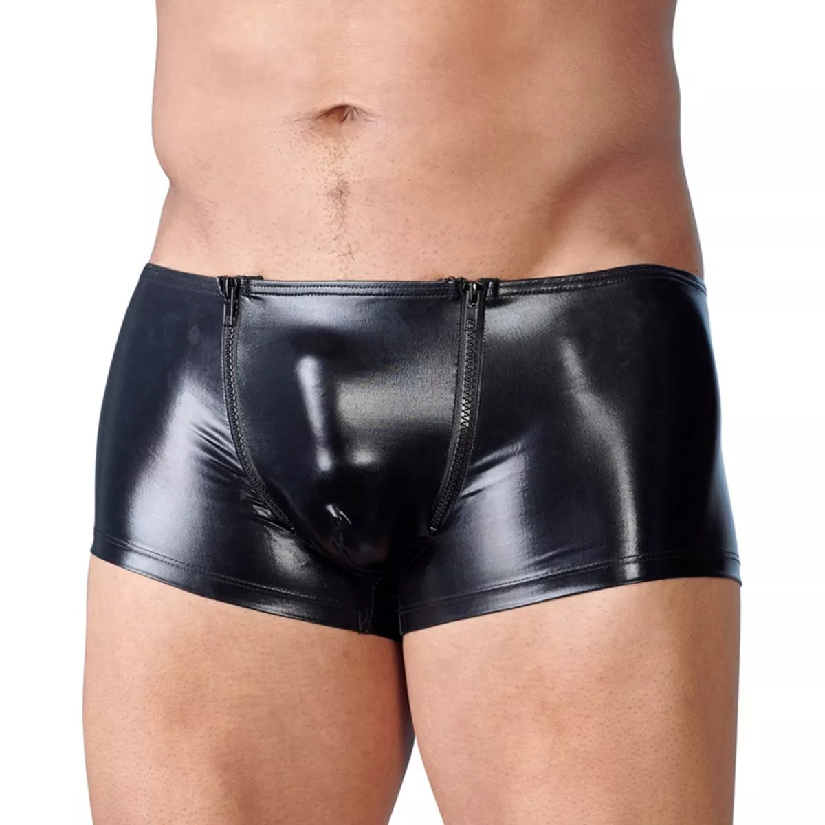 Wetlook Bóxer masculino con cremallera
