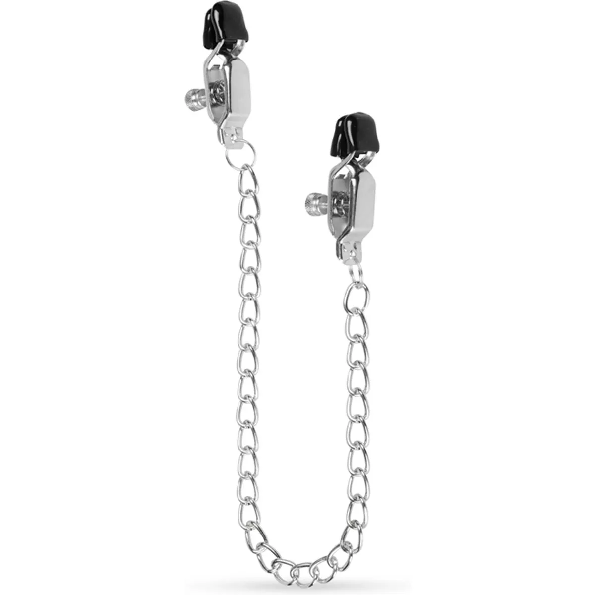Abrazaderas de pezón largas con cadena