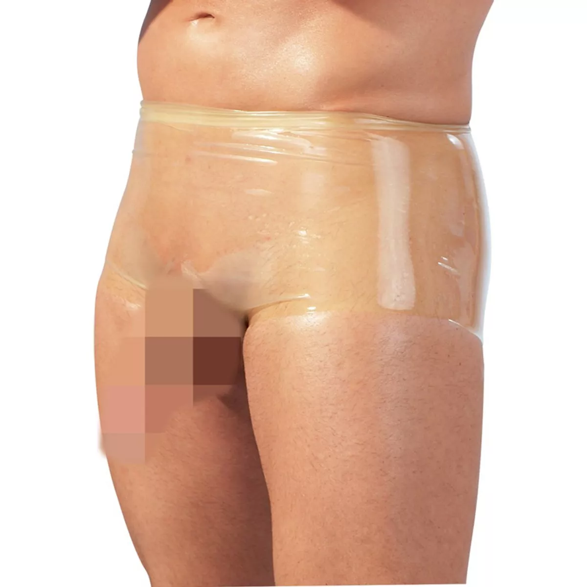 Sexshop Online En Oferta Calzoncillos De Látex Con Manga De Pene - Transparente
