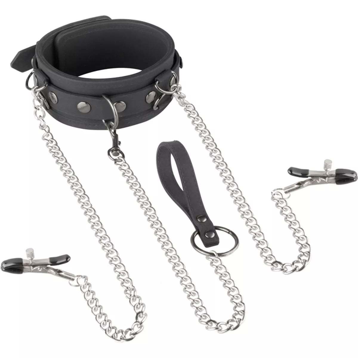 Collar de silicona, abrazaderas de correa y pezón